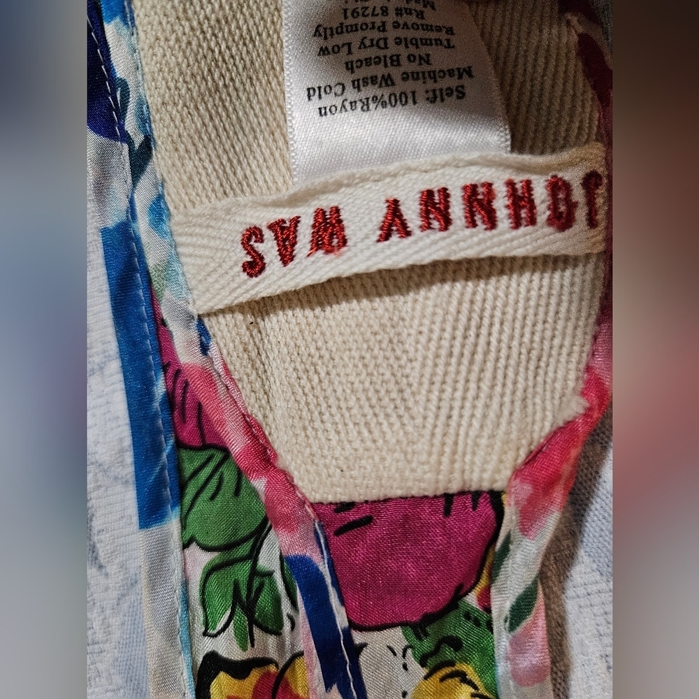 Johnny Was Floral Embroidered Wrap Belt - Picture 3 of 4